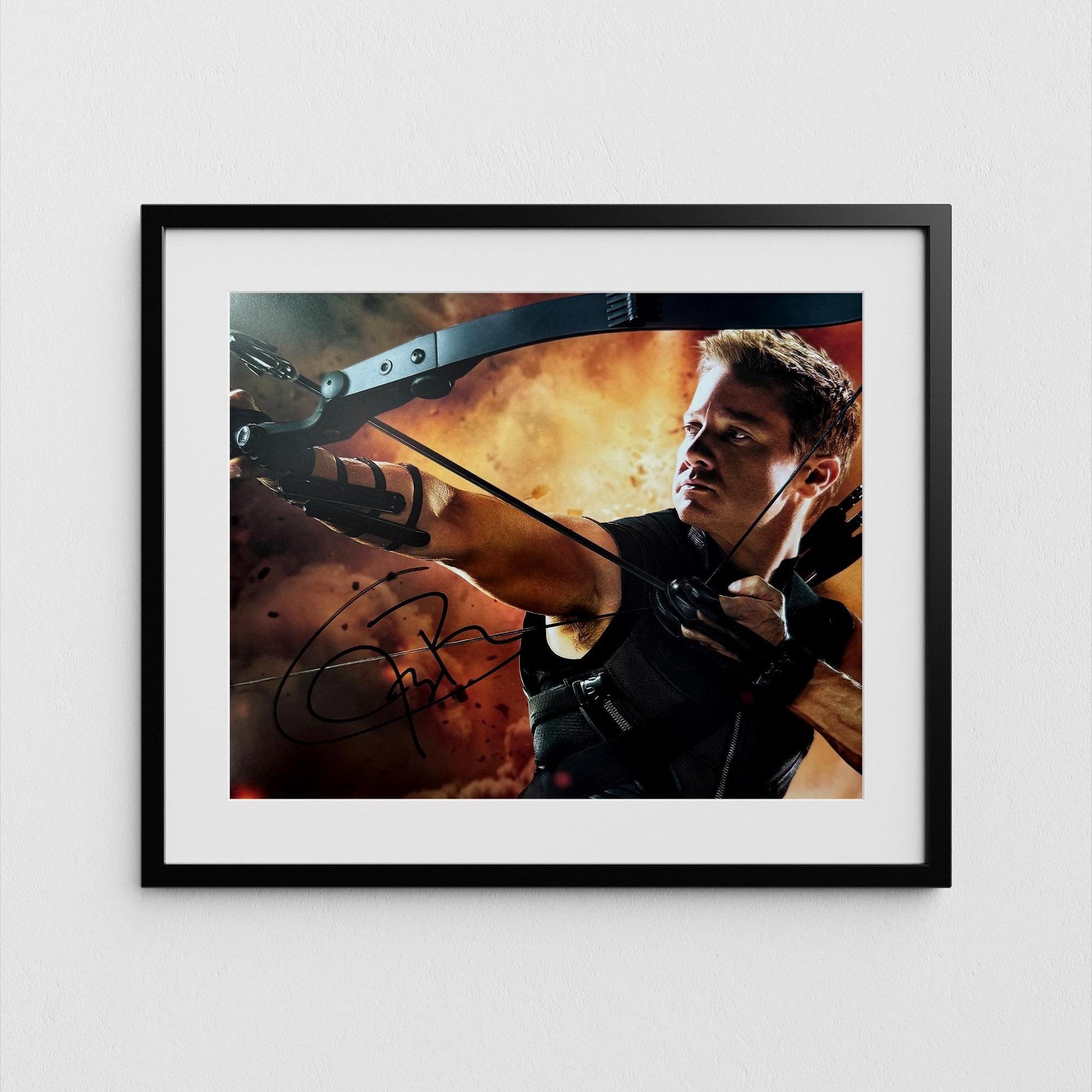 Jeremy Renner Autograph Signed Avengers Endgame Poster Authentic Hawkeye Signature with COA