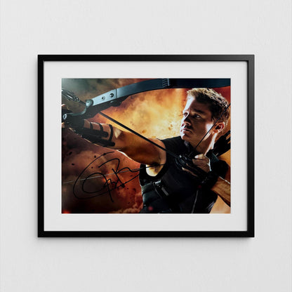 Jeremy Renner Autograph Signed Avengers Endgame Poster Authentic Hawkeye Signature with COA
