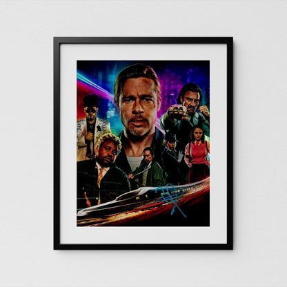 Brad Pitt Autograph Bullet Train Signed 8x10&quot; Poster Authentic Signature with COA