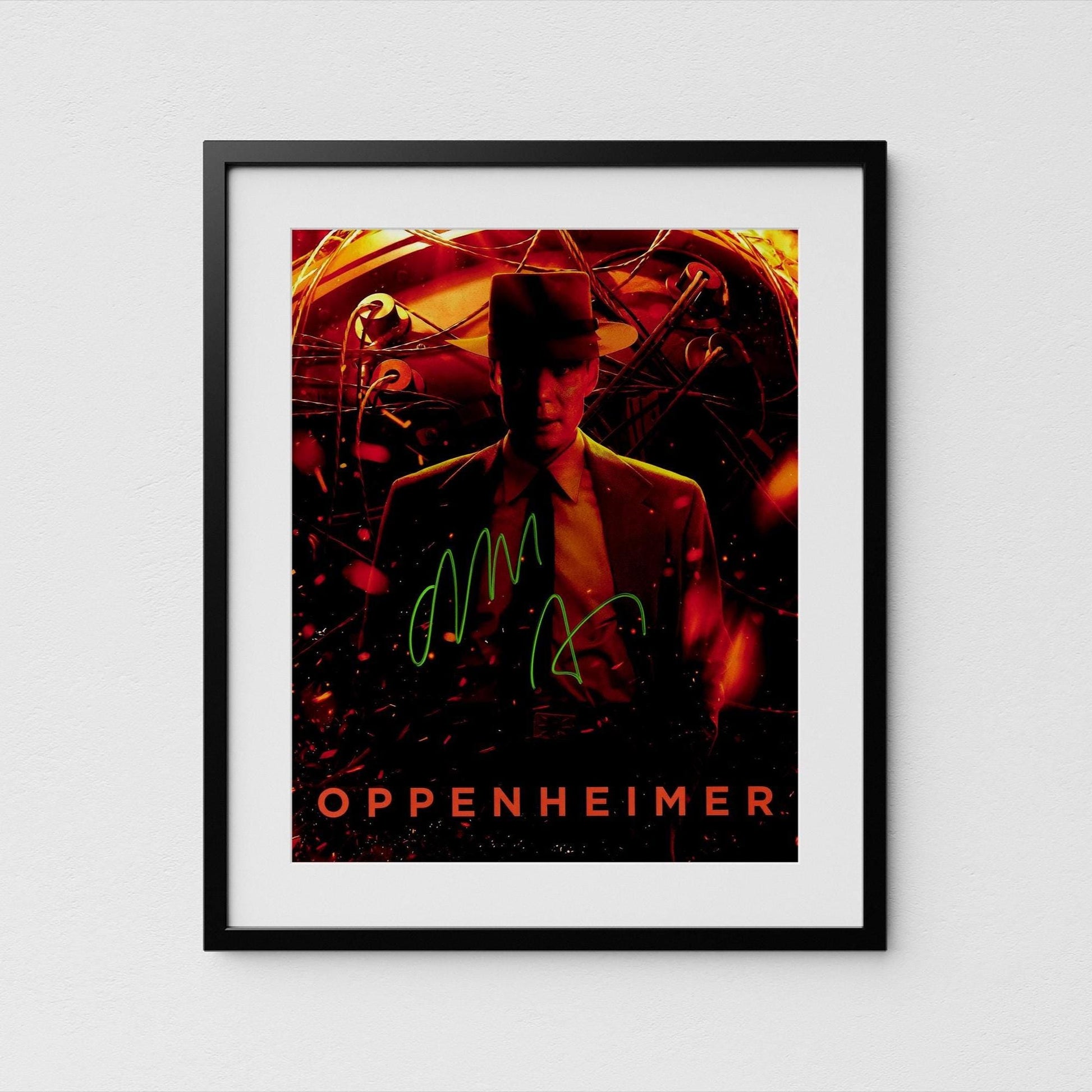 Cillian Murphy Autograph Oppenheimer Signed 8x10&quot; Poster Authentic Signature with COA