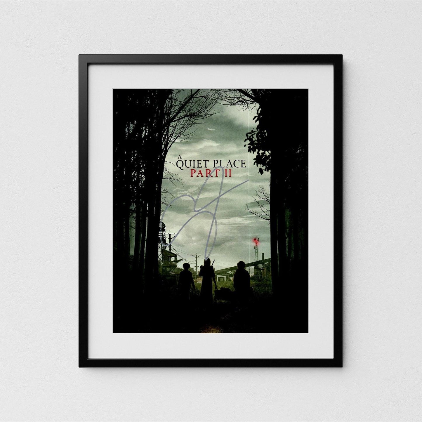 Emily Blunt Autograph A Quite Place Signed 8x10&quot; Poster Authentic Signature with COA