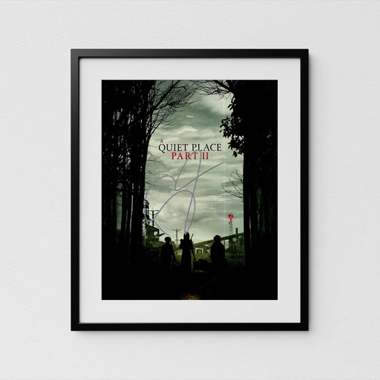 Emily Blunt Autograph A Quite Place Signed 8x10&quot; Poster Authentic Signature with COA