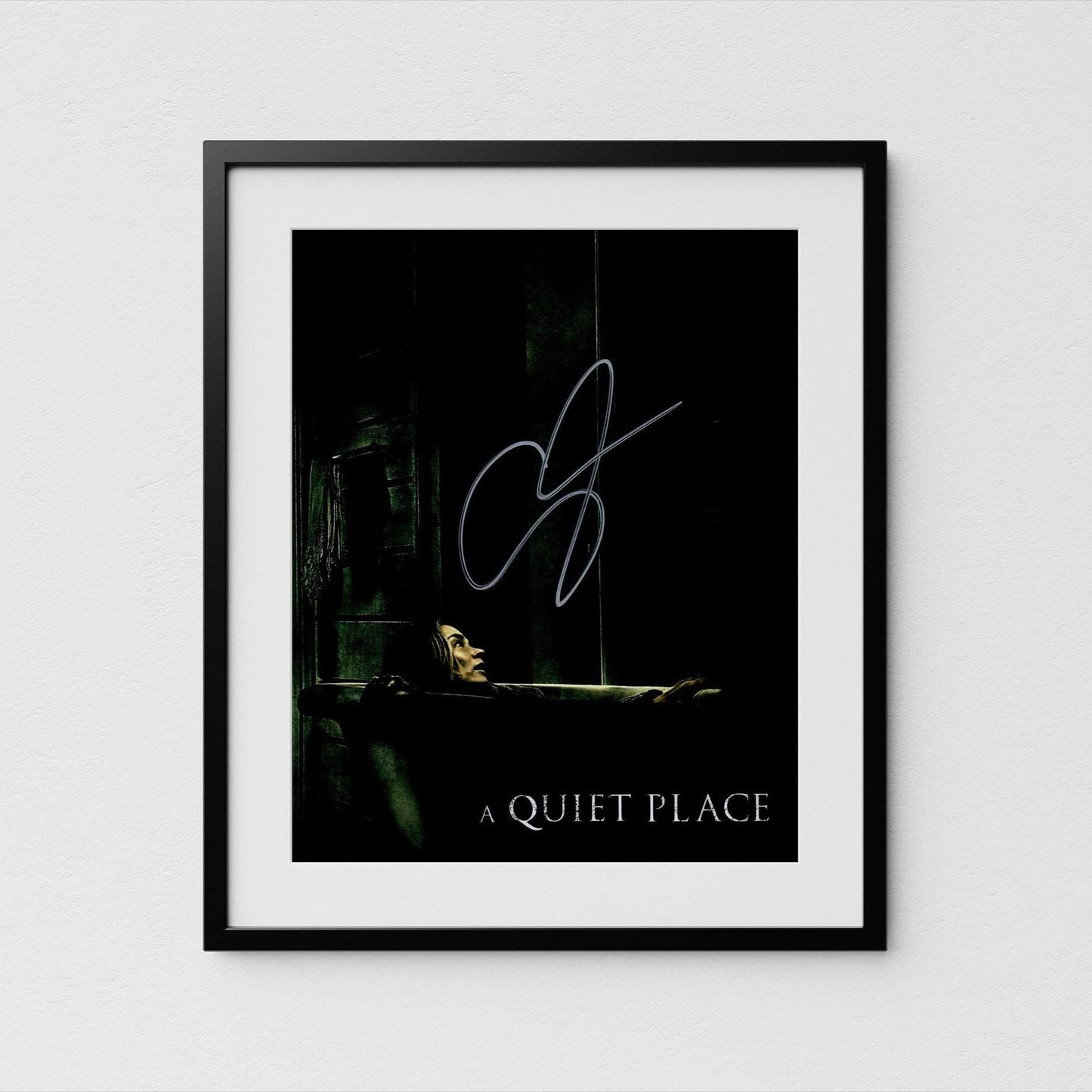 Emily Blunt Autograph A Quite Place Signed 8x10&quot; Poster Authentic Signature with COA