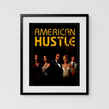 Jennifer Lawrence Autograph American Hustle Signed 8x10&quot; Poster Authentic Signature with COA