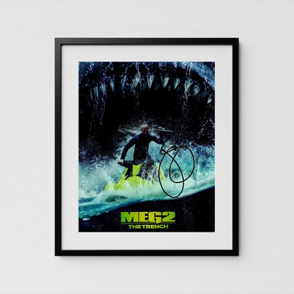 Jason Statham Autograph Meg Signed 8x10&quot; Poster Authentic Signature with COA