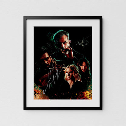Mel Gibson Autograph Boss Level Signed 8x10&quot; Poster Authentic Signature with COA