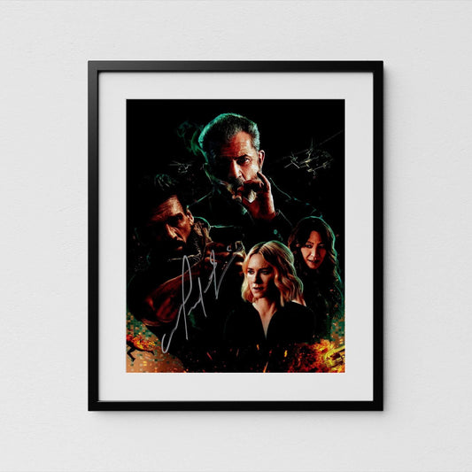 Mel Gibson Autograph Boss Level Signed 8x10&quot; Poster Authentic Signature with COA