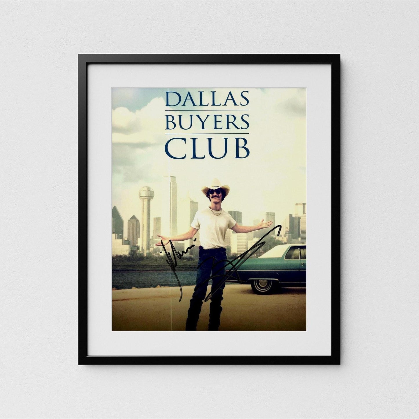 Matthew McConaughey Autograph Dallas Buyers Club Signed 8x10&quot; Poster Authentic Signature with COA