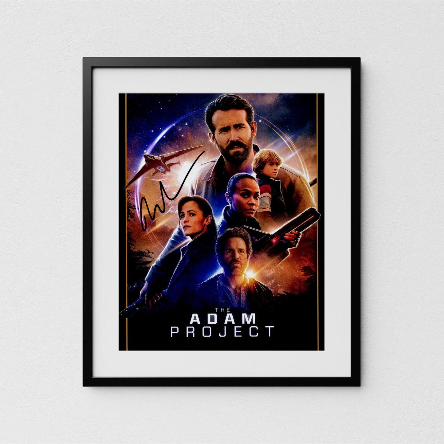 Ryan Reynolds Autograph The Adam Project Signed 8x10&quot; Poster Authentic Signature with COA