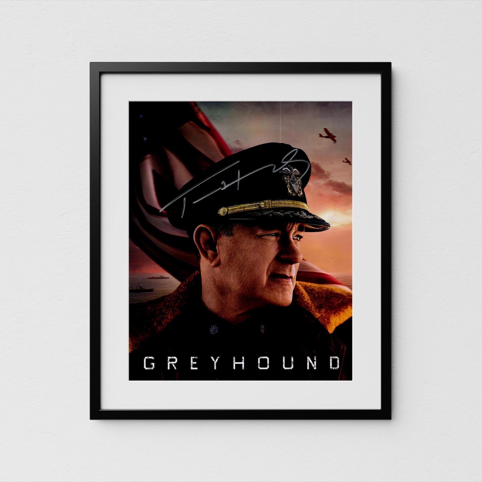 Tom Hanks Autograph Greyhound Signed 8x10&quot; Poster Authentic Signature with COA