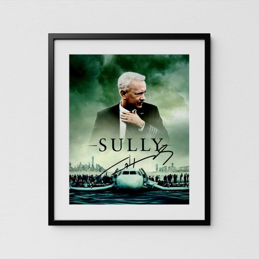 Tom Hanks Autograph Sully Signed 8x10&quot; Poster Authentic Signature with COA