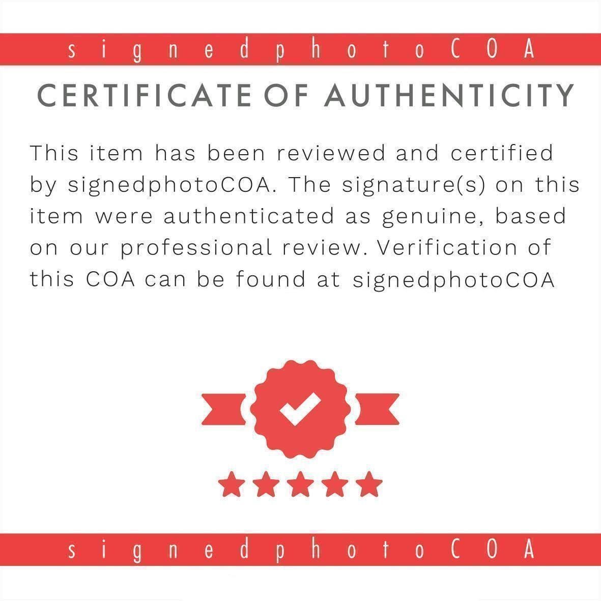 Simon Pegg Autograph Mission Impossible Signed 8x10" Poster Authentic Signature with COA