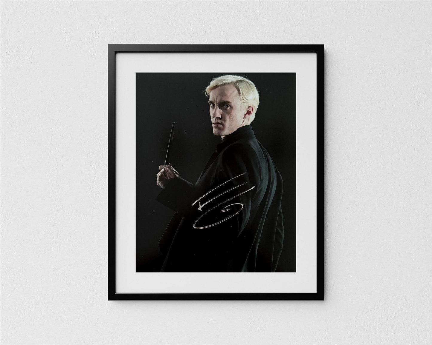 Tom Felton Autograph Harry Potter Signed Poster Authentic Draco Signature with COA